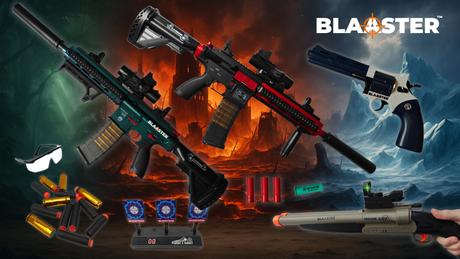 Blaaster suction cup blasters with all accessories included.